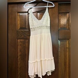 South Moon Under Juniper Blue White Mini Dress